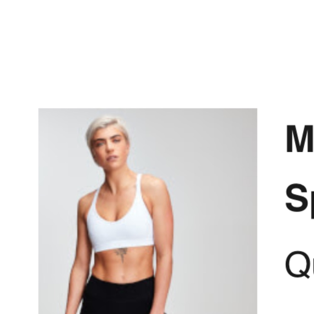 White Sports Bra